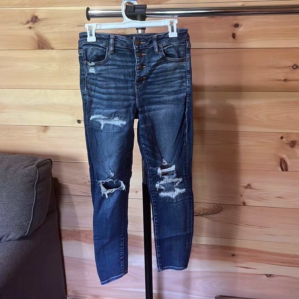 Size ten ripped skinny jeans